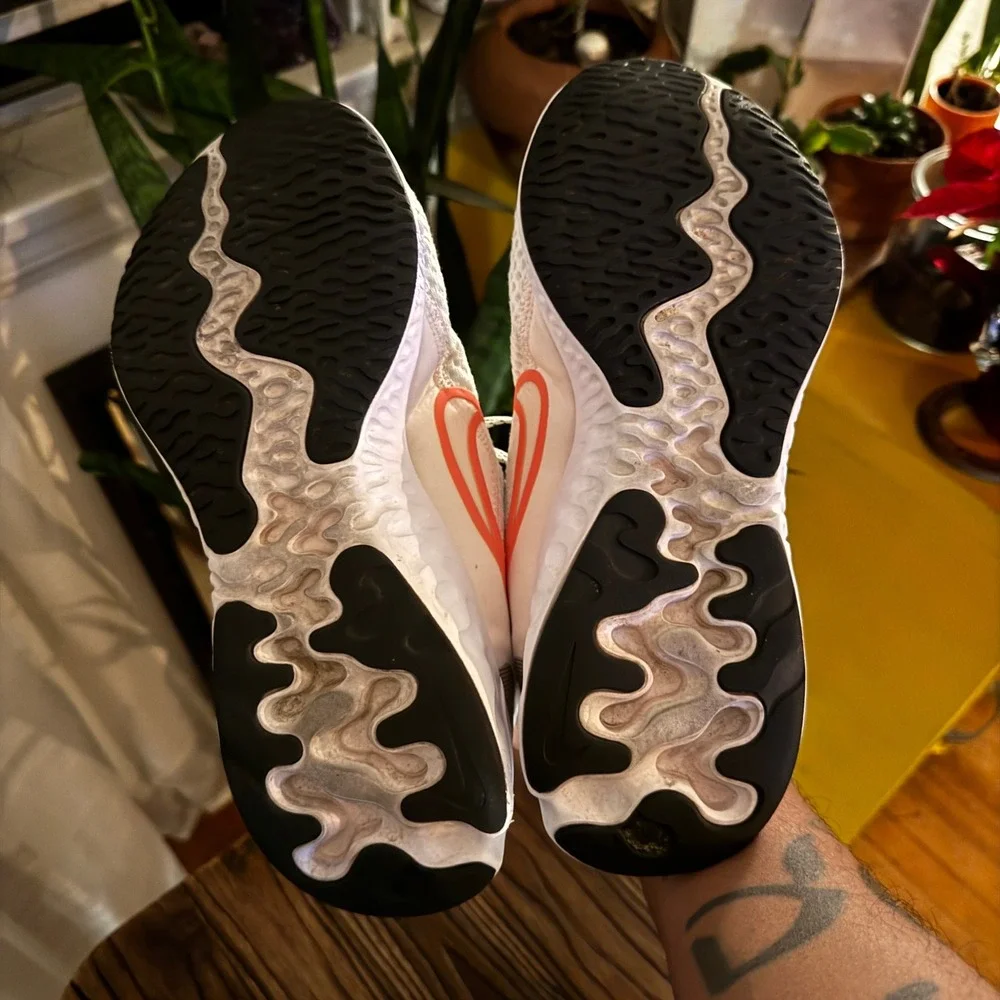 Nike Renew Run Women's Running Shoes‎ White Coral Size 9 - Picture 6 of 8